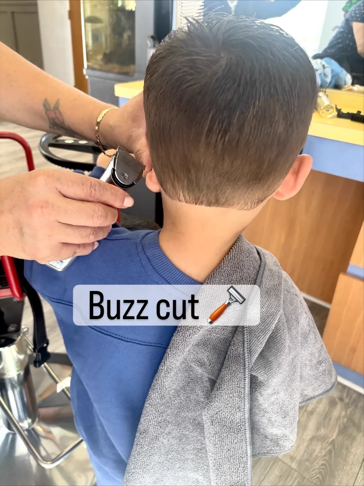 A clean, tidy buzz cut